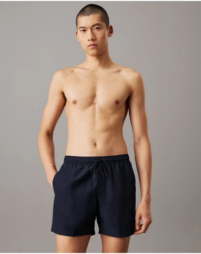 Calvin Klein - Logo Embroidery Medium Drawstring Swim Shorts