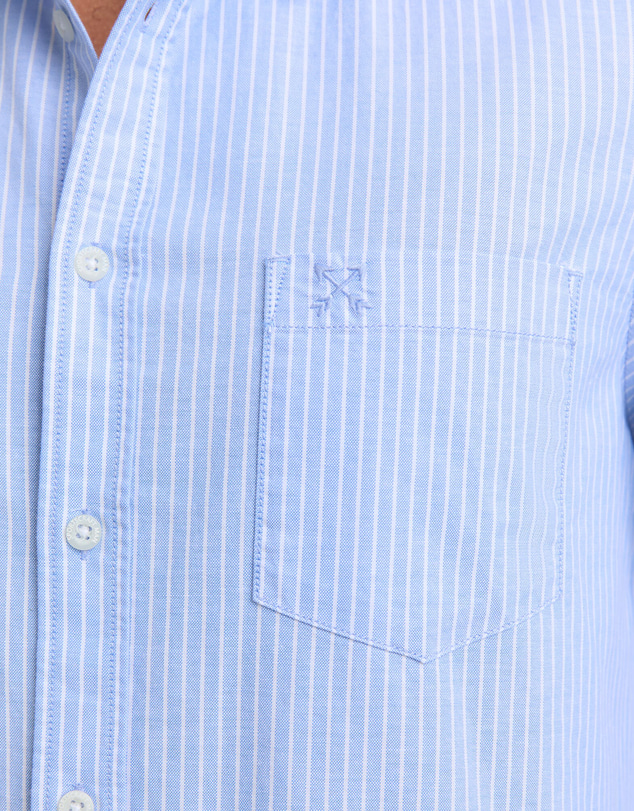 Sportscraft - Oxford Long Sleeve Stripe Shirt