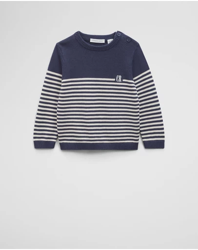 Country Road - Stripe Country Road Logo Knit