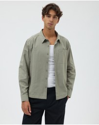 AERE - Boxy Fit Cotton Overshirt