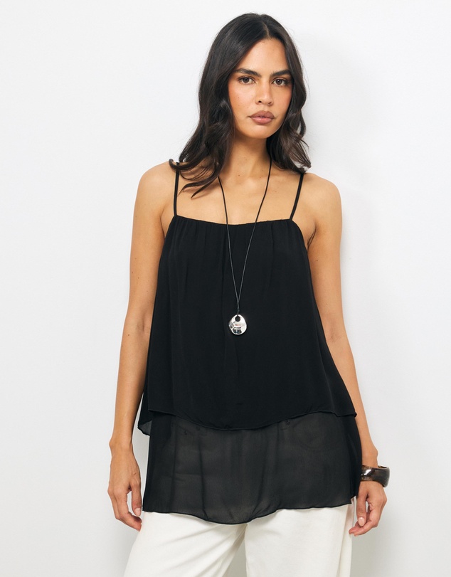 AERE - Willow Georgette Layered Cami
