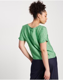 The Social Outfit - Dolman Top - Fern Cheetah