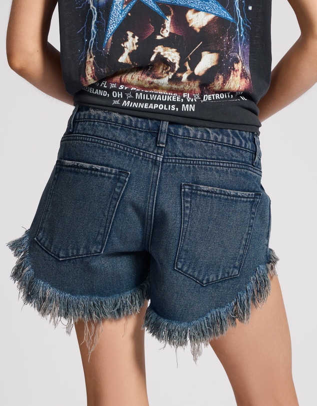 ONE TEASPOON - Bonitas Low Waist Denim Shorts - Fox Black