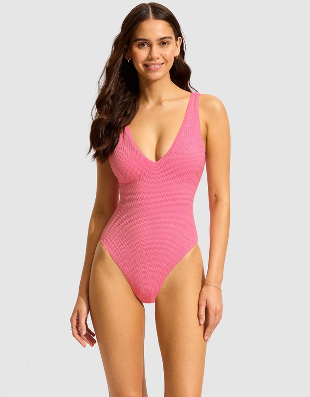 Seafolly - Sea Dive Deep V Neck One Piece