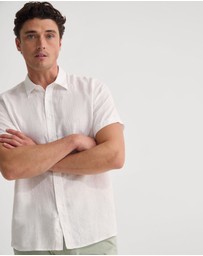 Oxford - Leyton French Linen Short Sleeve Shirt