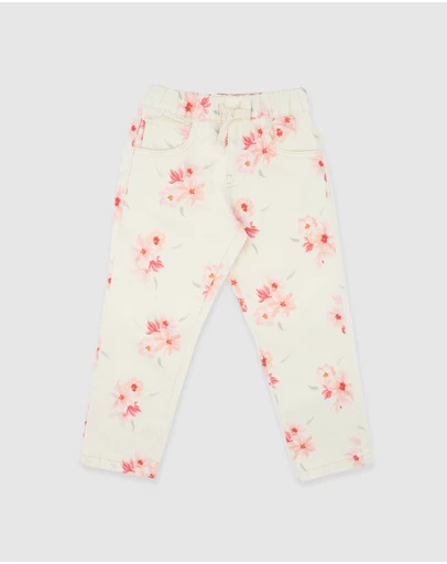 Bebe by Minihaha - Emmy Petal Pull On Jeans 3-7 Yrs