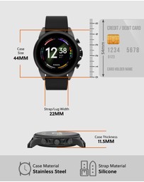 Fossil - Fossil GEN 6 Black Smartwatch FTW4061