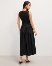 The Fated - Cleo Drop Waist Midi Dress