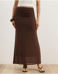 Atmos&Here - Thea Mesh Midi Skirt