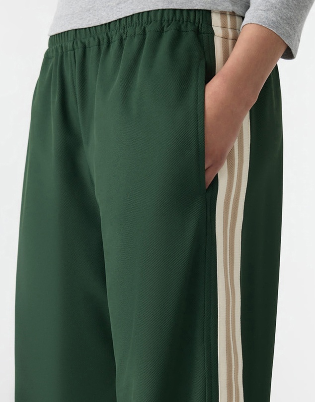 Bassike - Wide Leg Athletic Tape Pants