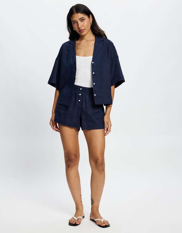 White By FTL - Bay Linen Shirt