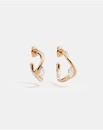 By Charlotte - Crystal Wings Hoops