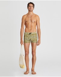 Aqua Blu Australia - Driftwood Lycra Swim Shorts