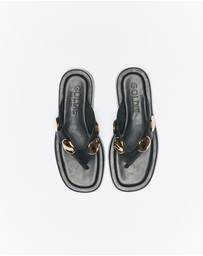 Goldie The Label - Boston Leather Slide