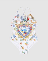 Camilla - Round Neck One Piece - Kids-Teens