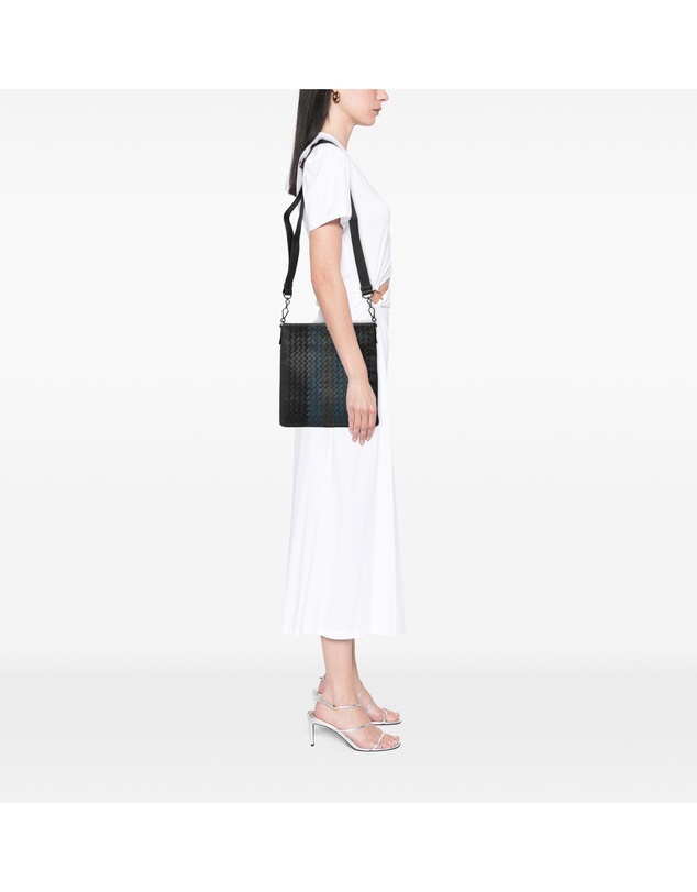 Pre-Loved by Azura Reborn - Pre-Loved Tricolor Leather Intrecciato Crossbody
