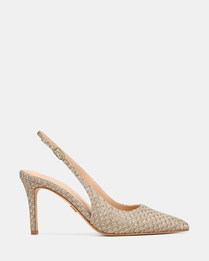 Wittner - Riker High Heels Metallic Textile