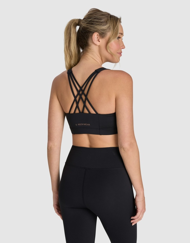 Rockwear - Energise Zip Medium Impact Sports Bra