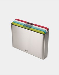Joseph Joseph - Folio™ Icon 4-piece Regular Chopping Board Set with Stainless Steel Storage Case