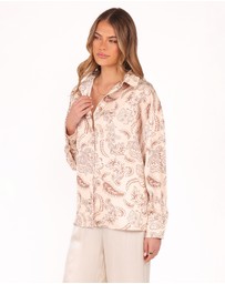 Petal & Pup - Rosalie Shirt - Brown Paisley