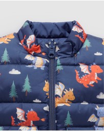 Purebaby - Reversible Puffer Vest -Kids-Babies