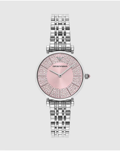 Emporio Armani - Silver Tone Analogue Watch