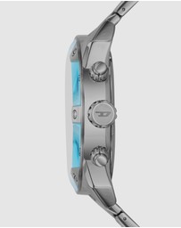 Diesel - Spiked Silver Tone Chronograph Watch