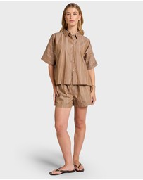 Academy Brand - Alma Stripe Poplin SS Shirt