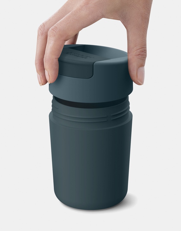 Joseph Joseph - Sipp™ Travel Mug with Flip-top Cap - 340 mL (12 fl. oz) (Blue)