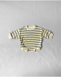 Tiny Trove - Mattie Stripe Cotton Bodysuit - Babies