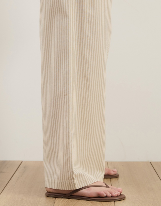 Atmos&Here Curvy - Charlie Wide Leg Stripe Pants