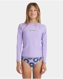 Billabong - Girls 8 to 16 heat Wave Long Sleeve Rash Vest