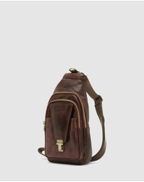 Republic of Florence - Valerio Brown Leather Sling Bag