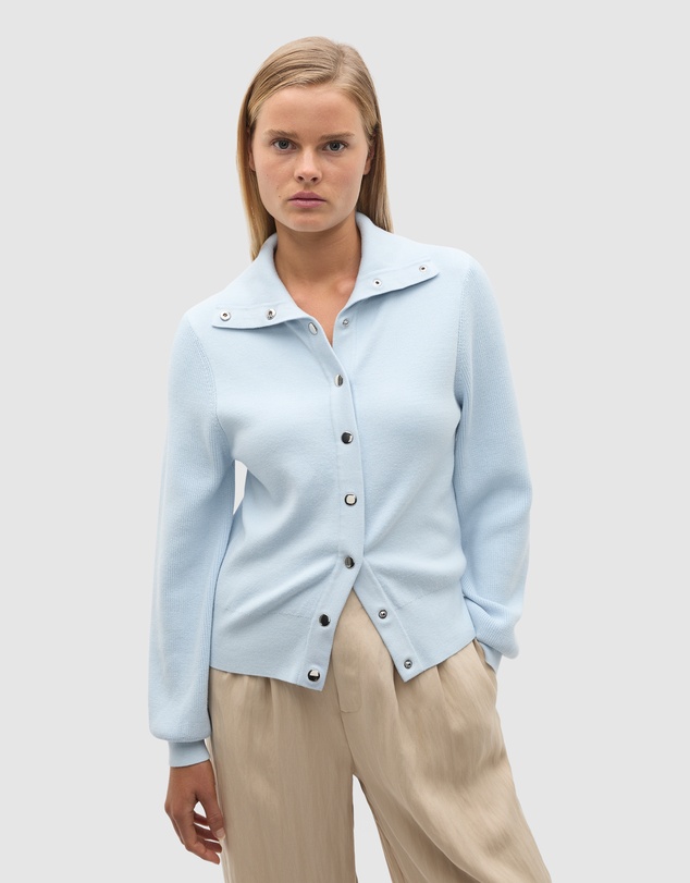 Seed Heritage - Double Knit High Neck Button Through