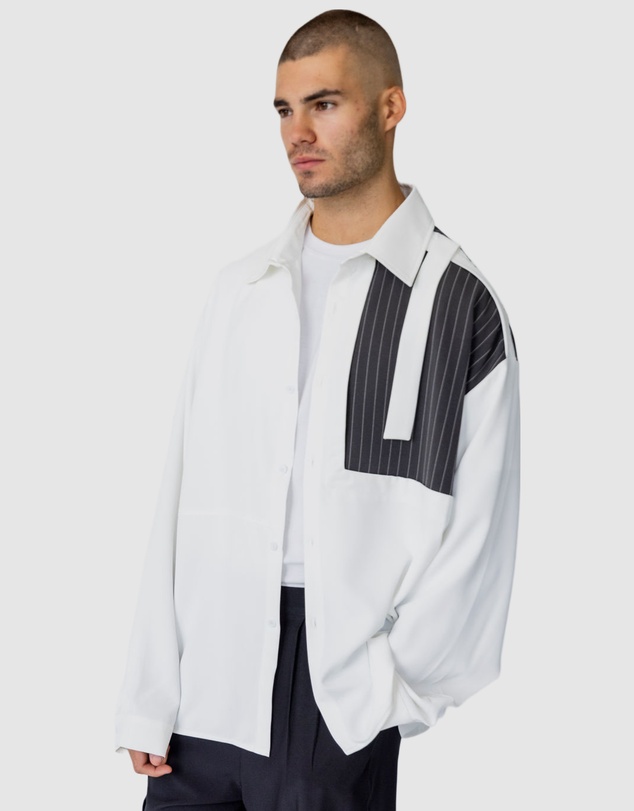 Justin Cassin - Tatum Pinstripe Block Shirt