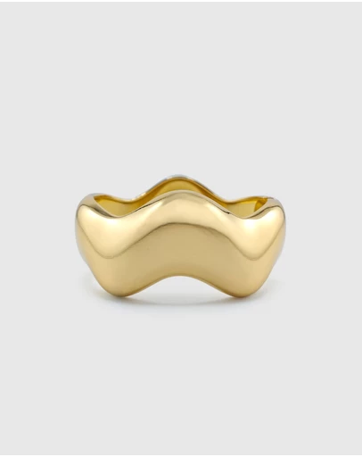 Izoa - Abby Wave Bracelet Cuff
