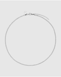 Najo - Quadrille Silver Necklace (45cm+ext)