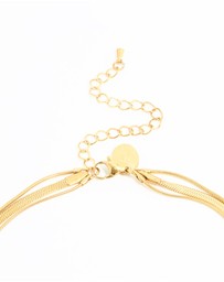 Lovisa - Waterproof Gold Plated Stainless Steel Chain Layered Necklace