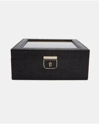 Wolf - Wolf Palermo 6 Pc Watch Box Black Anthracite
