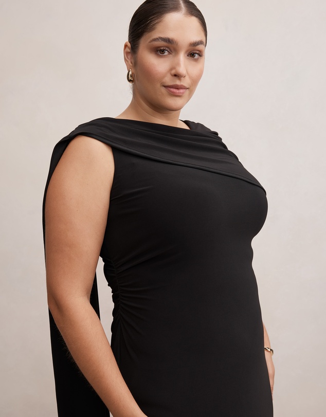 Forever New Curve - Kosa Curve Cape Scarf Maxi Dress