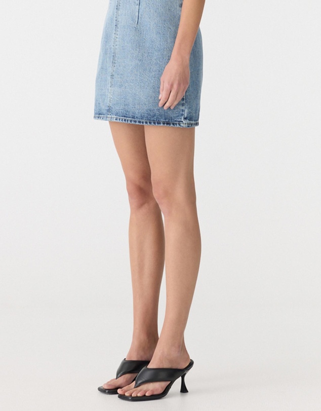 Bassike - Off The Shoulder Denim Dress