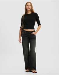 Cotton On - Low Rise Straight Jeans