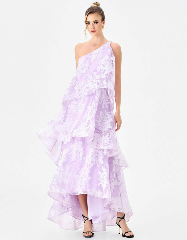 Bariano - Loraina Asymmetric Tiered Dress