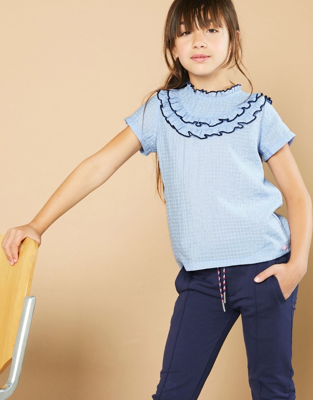 NONO - Fancy Frill Blouse Tyuna - Kids-Teens