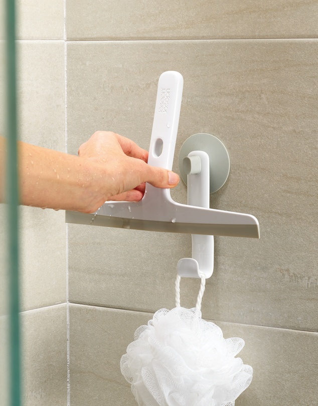 Joseph Joseph - EasyStore™ Shower Squeegee with Storage Hook (Grey)