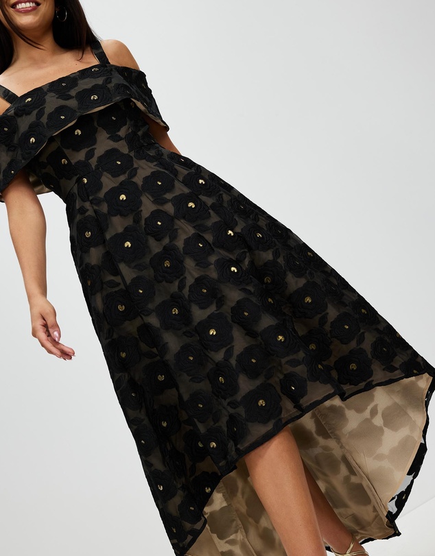 Romance by Honey and Beau - Selena Off Shoulder Maxi Dress