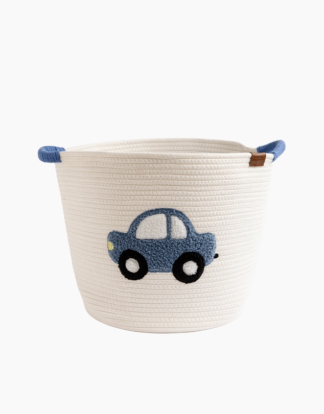 Living Textiles - Cotton Rope Embroidered Hampers - Car