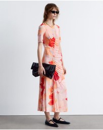 & Other Stories - Ruched SS Midi Dress