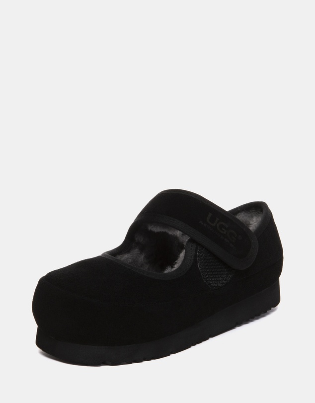 EVERAU - Australian Shepherd Ugg Millie Kids Cow Suede Upper Loafer Oxfords Flats