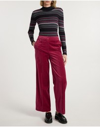 Marcs - Nala Wide Leg Velvet Pants